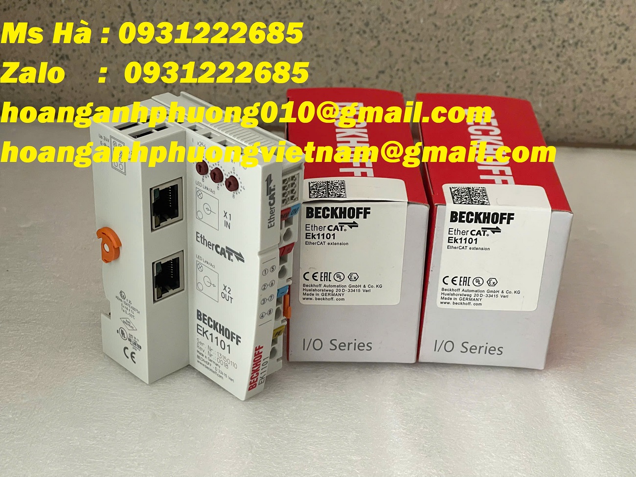 EK1101 | Bộ ghép nối etherCAT beckhoff có công tắc ID